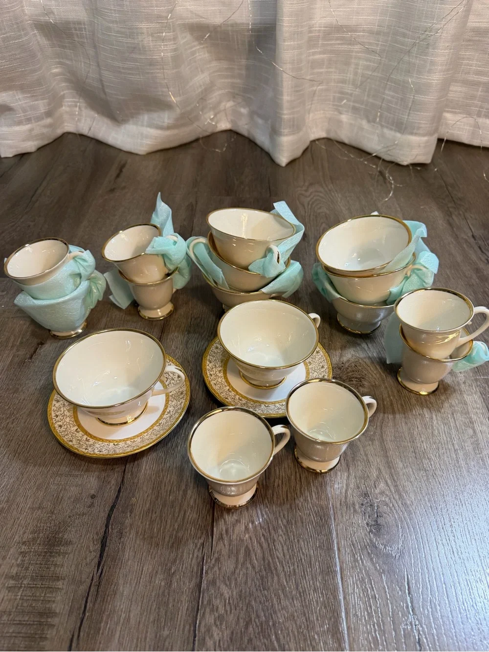 Porcelain set by U.P.C. Bone China, made in India